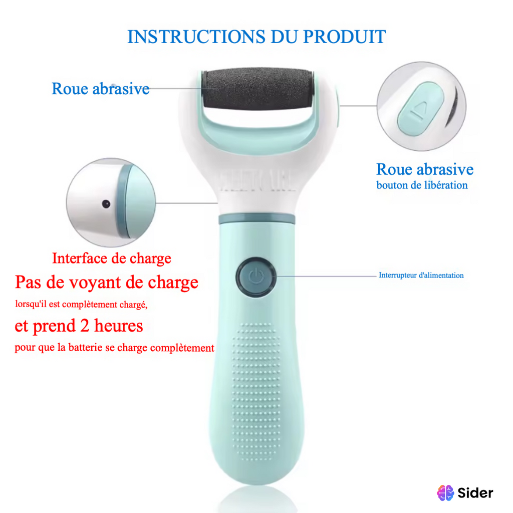 Rape électrique pour pied