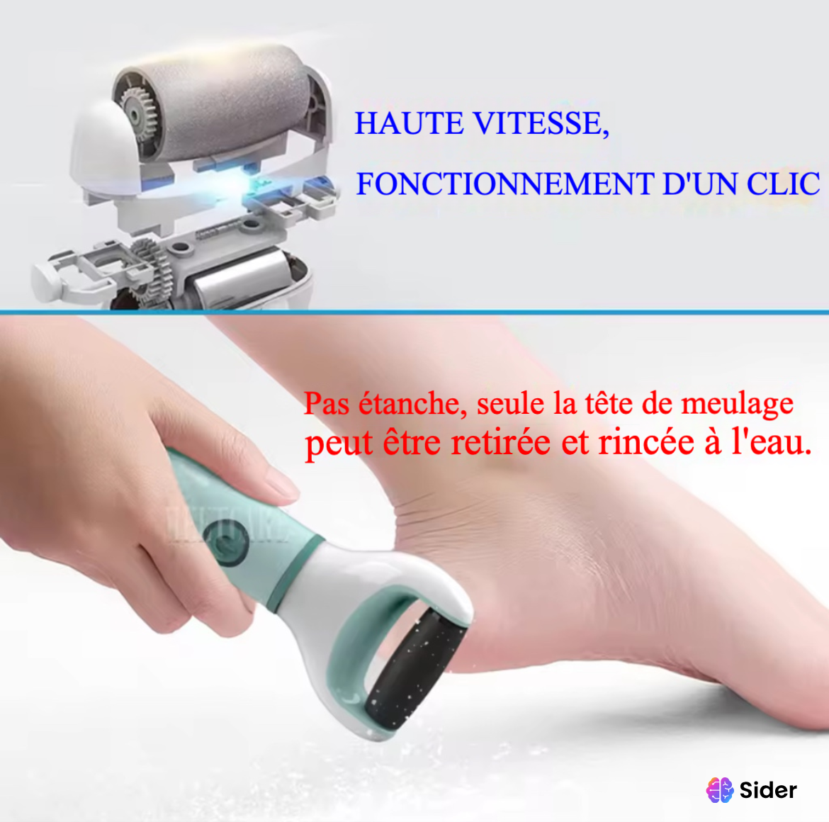 Rape électrique pour pied